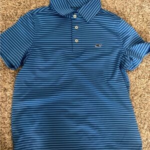 Vineyard Vines Kids Polo in Blue Stripes